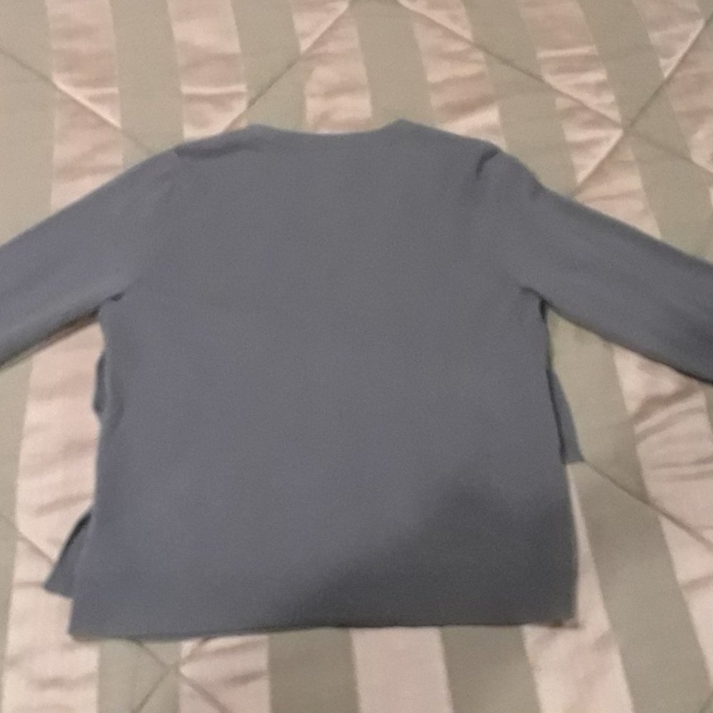 Gray Ruffle Cardigan - Picture 3 of 3
